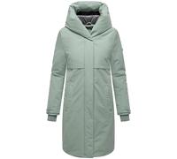Navahoo Cappotto lungo da donna caldo invernale con cappuccio e bottoni magnetici Domingaa 14 XS-3XL, Smokey Mint, XXL