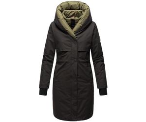 Navahoo, cappotto lungo da donna, invernale, trapuntato, con cappuccio e elementi magnetici, Snowelf, XS-XXL, Nero , L
