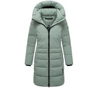 Navahoo Cappotto lungo invernale da donna, caldo trapuntato con colletto alto e mezza fodera interna in pile, nebbia di luna XIV XS-4XL, Smokey Mint, L