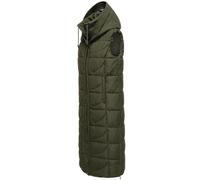 Navahoo Donna Lungo Esterno Gilet Trapuntato Long-Vest Caldo Foderato Brezelchen