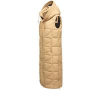 Navahoo Donna Lungo Esterno Gilet Trapuntato Long-Vest Caldo Foderato Brezelchen