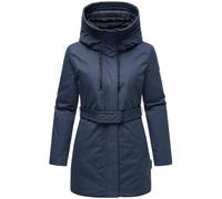 Navahoo Donna Parka Giacca Invernale Con Cintura E Fleece-Kragen Eishauch 14