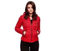 Navahoo - Giacca imbottita da donna, con cappuccio B348 Colore: rosso XS