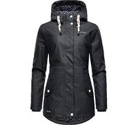Navahoo Giacca impermeabile da donna con cappuccio Oceans Heart XS-XXL, blu navy, S