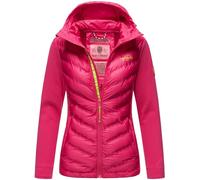 Navahoo Giacca in pile ibrido da donna con cappuccio B852, Colore: rosa., S