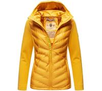 Navahoo Giacca in pile ibrido da donna con cappuccio B852, giallo., XS
