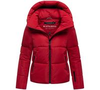 Navahoo Giacca invernale da donna calda trapuntata con cappuccio rimovibile Frostherz XIV XS-XXL, Rosso intenso, S