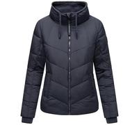 Navahoo Giacca invernale da donna calda trapuntata con colletto alto e cordoncini accattivanti Love Fata 14 XS-XXL, blu navy, XL