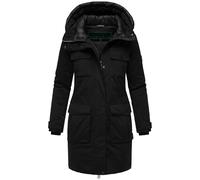Navahoo Giacca invernale da donna con cappuccio Eissturm 14 S-3XL, Nero , XL