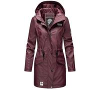 Navahoo Giacca invernale da donna in softshell, impermeabile, lunga B678, vino, M
