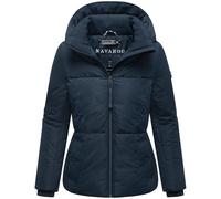 Navahoo - Giacca invernale da donna, piumino caldo con grande cappuccio Flüsterfee 14 S-3XL, blu navy, M