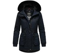 Navahoo Giacca Invernale Donna Corto Cappotto Parka Con Pelliccia Cappuccio Warm