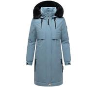 Navahoo Giacca invernale lunga e calda con pelliccia sintetica e cappuccio (entrambi rimovibili), salvatore freddo 14 XS-6XL