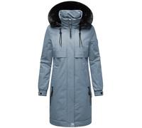 Navahoo Giacca invernale lunga e calda con pelliccia sintetica e cappuccio (entrambi rimovibili), salvatore freddo 14 XS-6XL