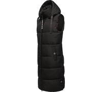 Navahoo Gilet lungo da donna, senza maniche, caldo, invernale, taglie XS-3XL, Nero , M