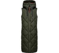 NAVAHOO Gilet 'Schnuckel' cachi / granatina / nero Donna NAVAHOO XL cachi / granatina / nero