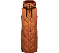 NAVAHOO Gilet 'Schnuckel' cognac / granatina / nero Donna NAVAHOO XXL cognac / granatina / nero