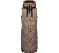 NAVAHOO Gilet 'Schnuckel' marrone chiaro / granatina / nero Donna NAVAHOO XL marrone chiaro / granatina / nero