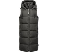 NAVAHOO Gilet 'Schnuffelchen' grigio scuro / nero / bianco Donna NAVAHOO M