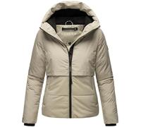 Navahoo Liebesküken XIV Giacca invernale da donna calda e trapuntata, in materiale riciclato, con fodera interna in pile e cappuccio, taglie XS-XXL, Grigio ghiaia, L