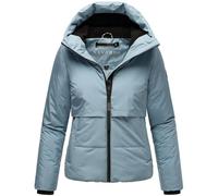 Navahoo Liebesküken XIV Giacca invernale da donna calda e trapuntata, in materiale riciclato, con fodera interna in pile e cappuccio, taglie XS-XXL, Blu polvere, L