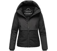 Navahoo Liebesküken XIV Giacca invernale da donna calda e trapuntata, in materiale riciclato, con fodera interna in pile e cappuccio, taglie XS-XXL, Nero , L