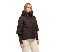 Navahoo Moderna giacca invernale da donna trapuntata, con cappuccio e maniche a costine, cuore di loto, XIV, XS-3XL