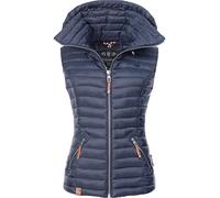 Navahoo Shadaa Gilet Trapuntato Mezza Stagione da Donna Blu Scuro S