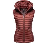 Navahoo Shadaa Gilet Trapuntato Mezza Stagione da Donna Borgogna XS