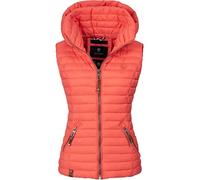 Navahoo Shadaa Gilet Trapuntato Mezza Stagione da Donna Corallo XXL