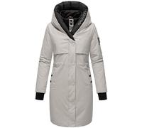 Navahoo Snowelf Cappotto lungo da donna imbottito caldo con cappuccio XS-XXL, Grigio chiaro, M