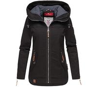 Navahoo “Wekoo” - Giacca leggera da donna per le mezze stagioni, con cappuccio, taglie XS-3XL, Nero , M