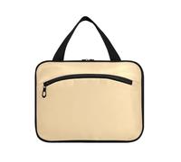 Navajo - Borsa da viaggio per cosmetici da viaggio di grande capacità, in tinta unita, con gancio, design carino da appendere per donne che viaggiano estuche para brochas maquillaje L