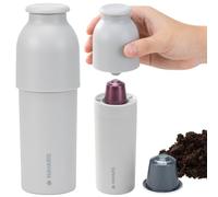 Navaris Apricapsule Compatibile con Nespresso - Apri Capsule caffè - Strumento per Riciclare Capsule Caffe Alluminio - Svuota Cialde Usate - Grigio