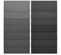 Navaris Carta Vetrata per Legno e Metallo - Set di 84 Fogli da 93 x 230 mm - Fogli Abrasivi da 120 a 3000 - Carta Abrasiva per Carrozzeria Ferro Muro Pietra