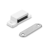 Navaris Ferma Anta Magnetico - Set 10 Ferma Sportello - Chiusura Magnetica per Ante - Calamite per Mobili Chiusura - Chiusure Magnetiche - Magneti Mobili Porte Armadi Cassetti - Forza di Tenuta 14 kg
