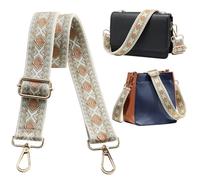 Navaris Cinghia di Ricambio per Borsa a Tracolla - Tracolle Colorate Intercambiabili Borse con Ganci - Larga Colorata Regolabile - in Tessuto Effetto Nylon - Accessori Donna Uomo