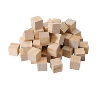 Navaris Cubi di Legno - Set di 50 Cubi 3 x 3 x 3 cm - da Incollare Dipingere e Decorare - in Legno di Pino per Bricolage Puzzle 3D e Timbri - Blocchi Quadrati per Giochi Bambini