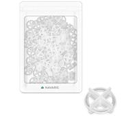 Navaris Distanziatori a Croce per Piastrelle - 100 Livellanti 2-3mm - 2/4 Mattonelle Spazio Fughe - Base Pavimentazioni Superfici Crocette Lunghe 3cm