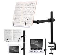 Navaris Leggio per Libri da Tavolo - Supporto per Libri in Legno di Acacia - Leggio da Tavolo Regolabile - Porta Libro Laptop Spartiti - Leggio Legno Diverse Angolazioni - Bianco