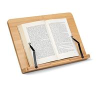 Navaris Leggio Portalibri Tablet e-Reader Libri Cartacei 34 x 24cm - Espositore Legno per Libro Cucina Supporto PC - Cavalletto Inclinazione Regolabile