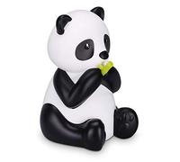 Navaris luce notturna LED Panda - lampada orso panda per bambini lucina da notte per camera bambini con cambio colori RGB - bianco e nero