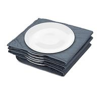 Navaris Panno Scaldapiatti Elettrico 10 Piatti Piani - Rapido Riscalda in 10 Minuti Salvaspazio Sfoderabile in Cotone per Piatto max 32cm - Antracite