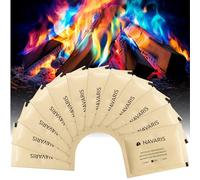 Navaris Polvere Colorata per Fuoco - Set 12 Bustine Polverina Colorata - Magic Fire per Fiamma Caminetto e Falò - Colorante Fuochi per Feste e Compleanni