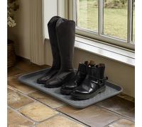 Navaris Porta Scarpe - Portascarpe Ingresso Casa - Vassoio Plastica con Base Rialzata - Vaschette Asciuga Scarpe - Poggia Scarpe per Bagno e Corridoio - Poggiascarpe Camper