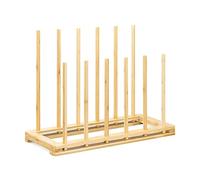 Navaris Porta Stivali Salva Spazio Armadio - Porta Stivaletti Equitazione Caccia - Scarpiera Slim Ingresso 6X Paia Scarpe - 56x43x23cm Legno di bambù