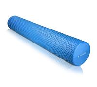 Navaris Rullo per Pilates in Schiuma Eva - Roller per automassaggio Rilascio miofasciale Fitness Massaggi Schiena Gambe - Foam Roll Lungo 90cm Blu
