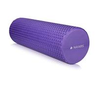 Navaris Rullo per Pilates in Schiuma Eva - Roller per Automassaggio Rilascio Miofasciale Fitness Yoga Massaggi Schiena Gambe - Foam Roll Esercizi