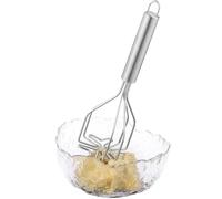 Navaris Schiacciapatate Acciaio Inox 2 in 1 - Schiaccia Patate Frutta e Verdura - Schiacciaverdure Manuale con Manico Ergonomico - Pressa Verdure Sicuro per Lavastoviglie