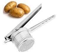 Navaris Schiacciapatate Acciaio Inox - Schiaccia Patate Manuale Resistente - Spremi Patata con Manico Ergonomico - Adatto per Verdure - Sicuro per Lavastoviglie